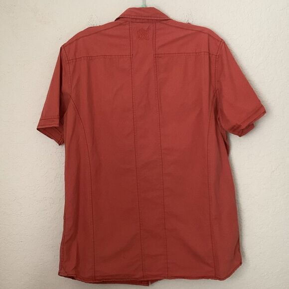 Rock Republic Cotton Short Sleeve Button Down Shirt Men’s Size L - Picture 2 of 9